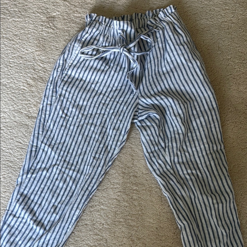 Striped Blue and White Pants